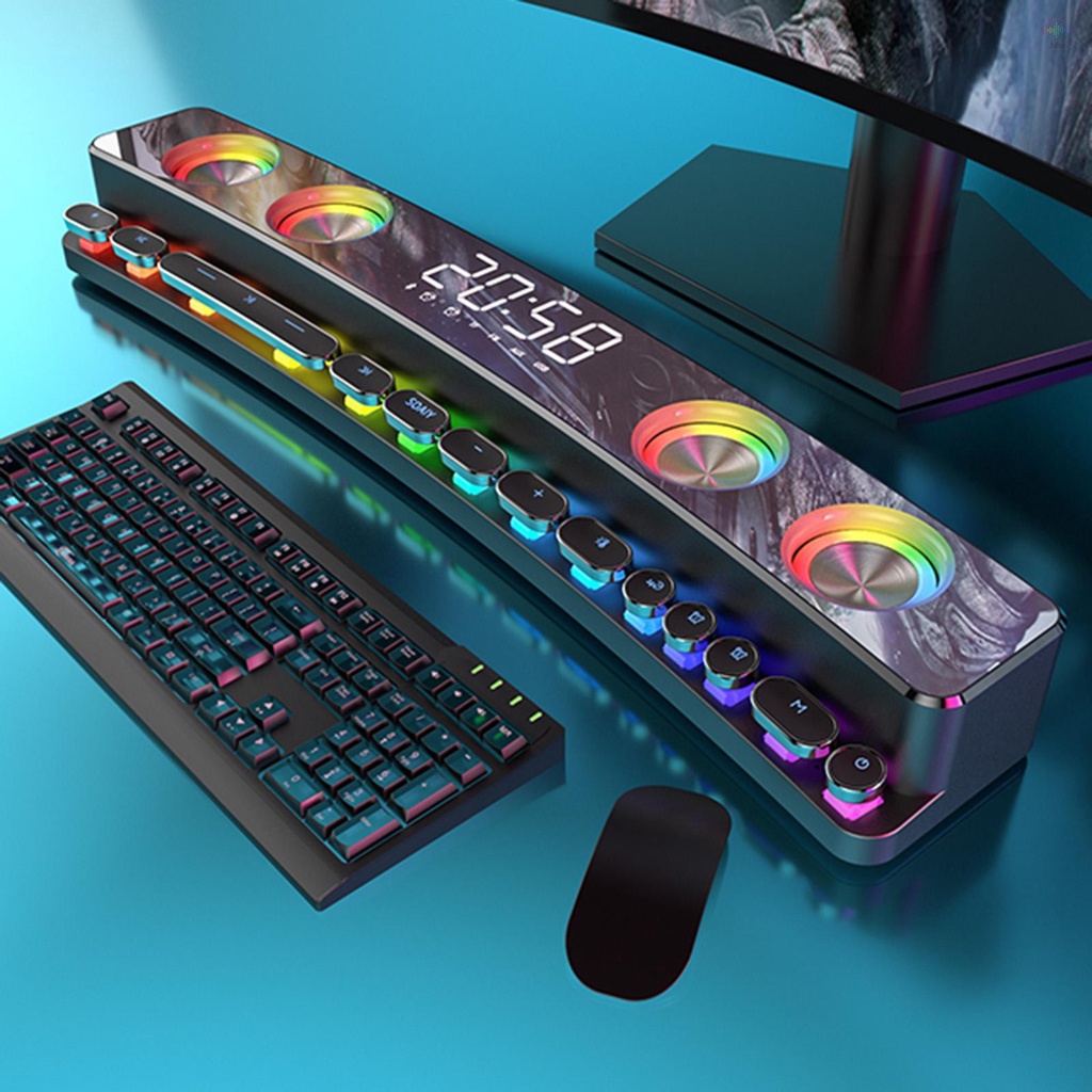 Loa hifi Không Dây soaiy / sh39 3600mah Âm Thanh Nổi 3d Cho pc laptop sm