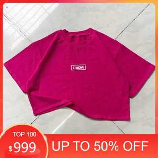 ÁO CROPTOP FROM RỘNG IN HÌNH CỔ TRÒN [Ảnh chụp] anh chup