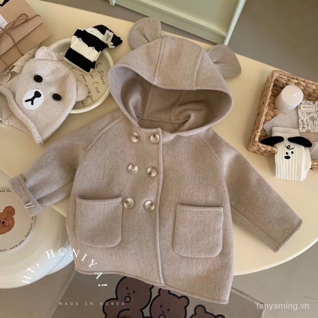 Áo Khoác Len Ba Chiều Dễ Thương Thời Trang Thu Đông Hàn Quốc 2023 me7d