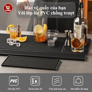  Thảm Lót Cao Su Quầy Bar Thảm bar pha chế Thảm để đồ dụng cụ làm tóc chuyên dụng  Rubber Bar Mat  với kích cỡ 45x30cm 