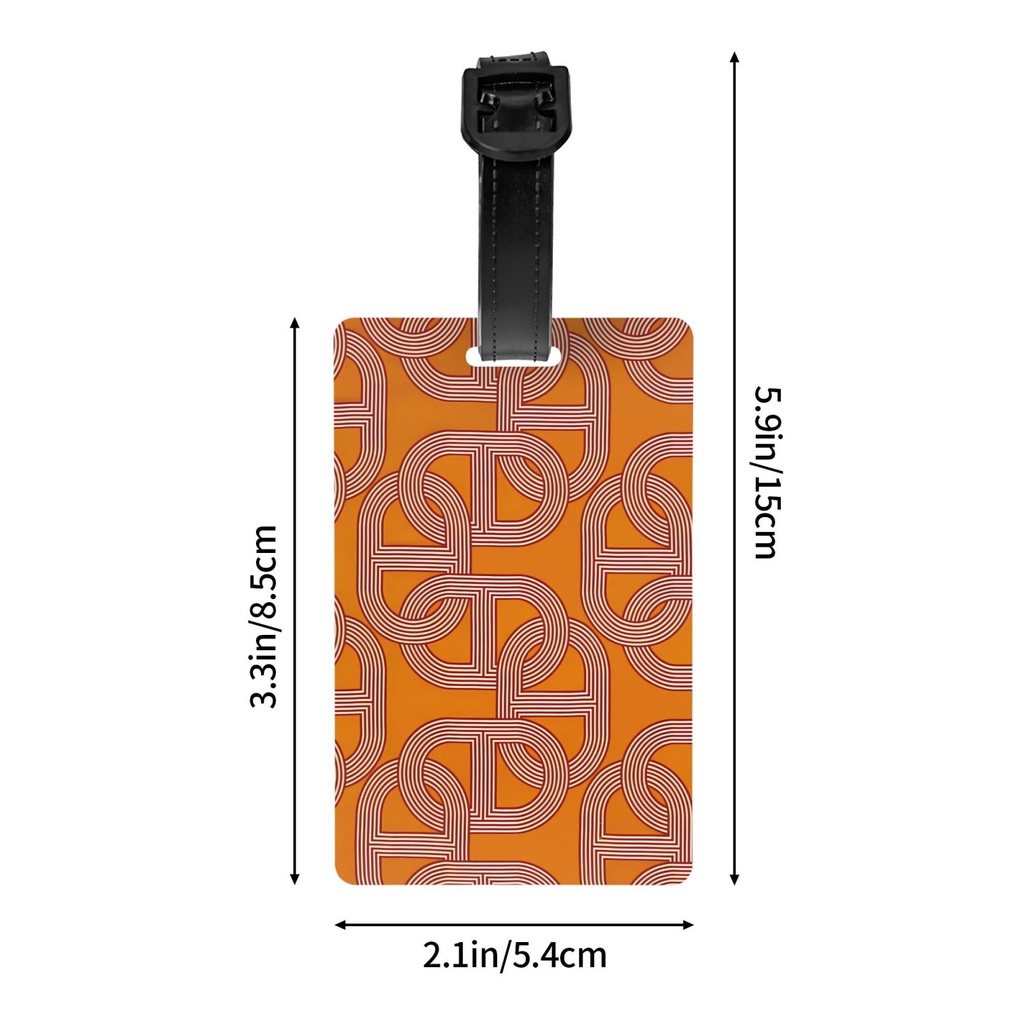 Herme Thẻ Hành Lý Bằng Nhựa pvc 5.4 * 8.5cm