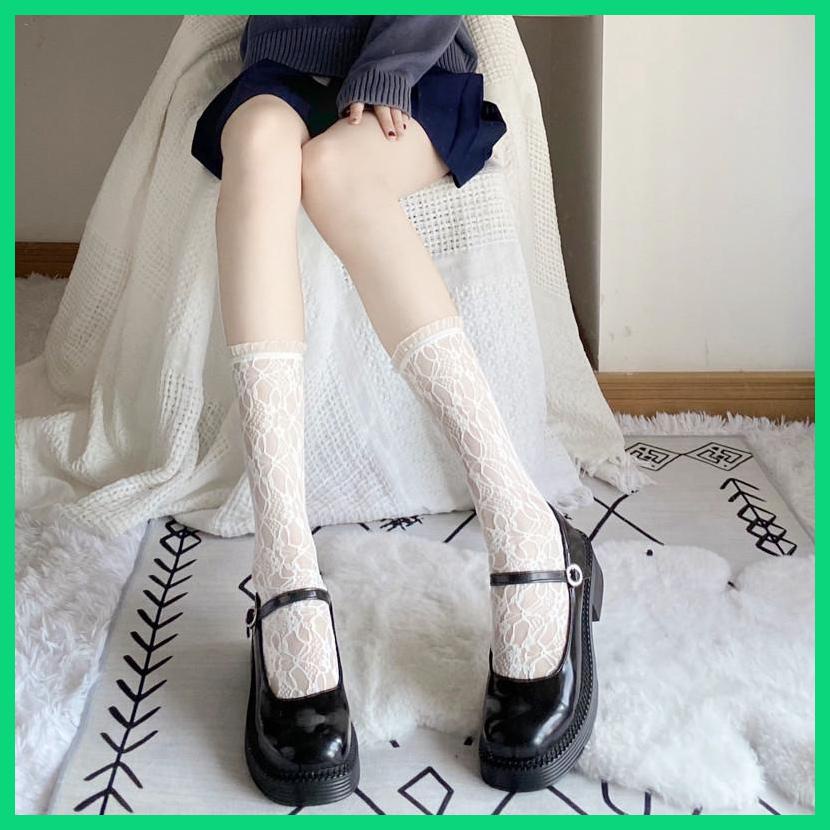 Vớ nylon Mỏng Màu Trơn Mùa Hè Nhật Bản Dễ Thương Cho Nữ Hẹn Hò Nấu Ăn Hàng Ngày Xoài Jinvn