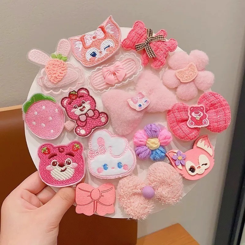 Set 14 Kẹp Tóc Dễ Thương Ngọt Ngào Cho Bé Gái