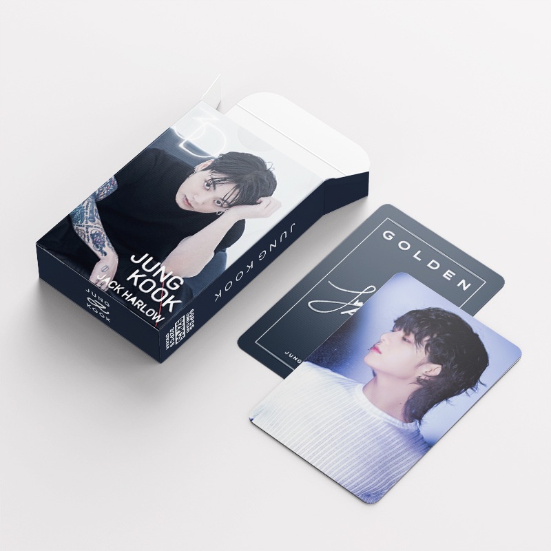 BTS JUNGKOOK Album GOLDEN Photocard Lomo Card Postcard Sticker