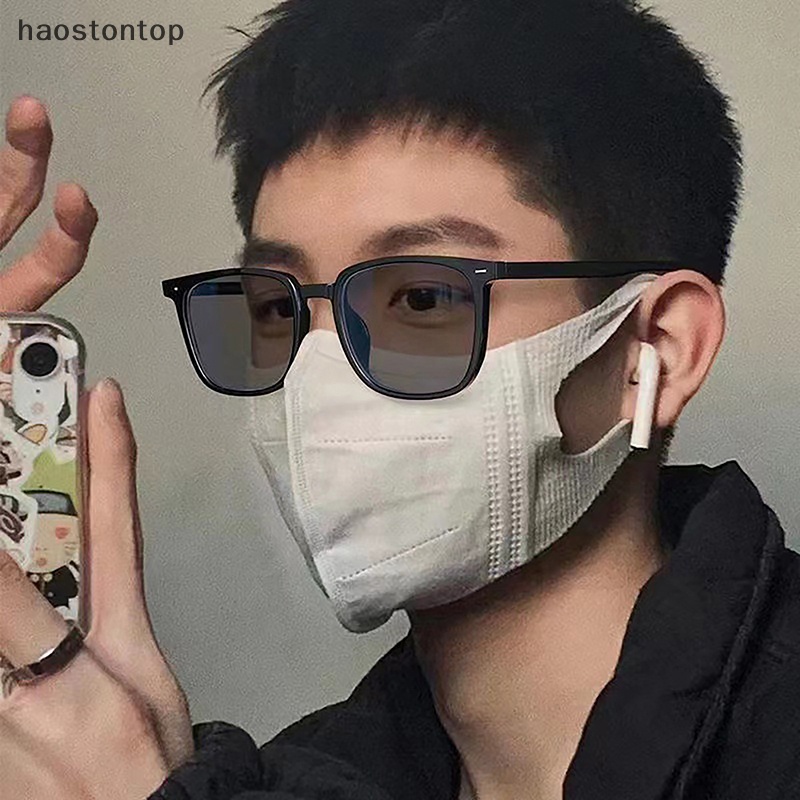 Haostontop Kính Mát Gọng Vuông Phong Cách Thời Trang unisex
