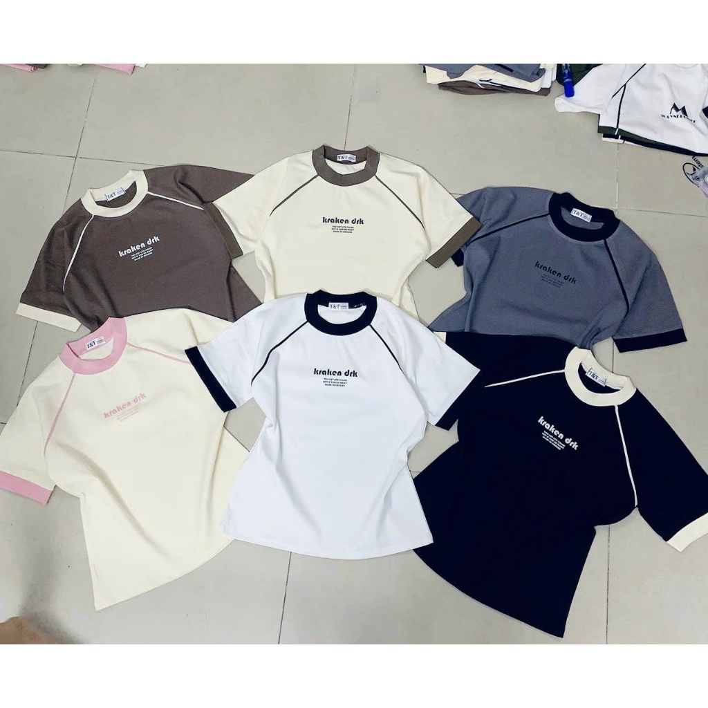 Áo Thun Baby Tee Borip Kraken Drik Raglan Hàng Quảng Châu L1 Co Dãn 4 Chiều - GTM STORE
