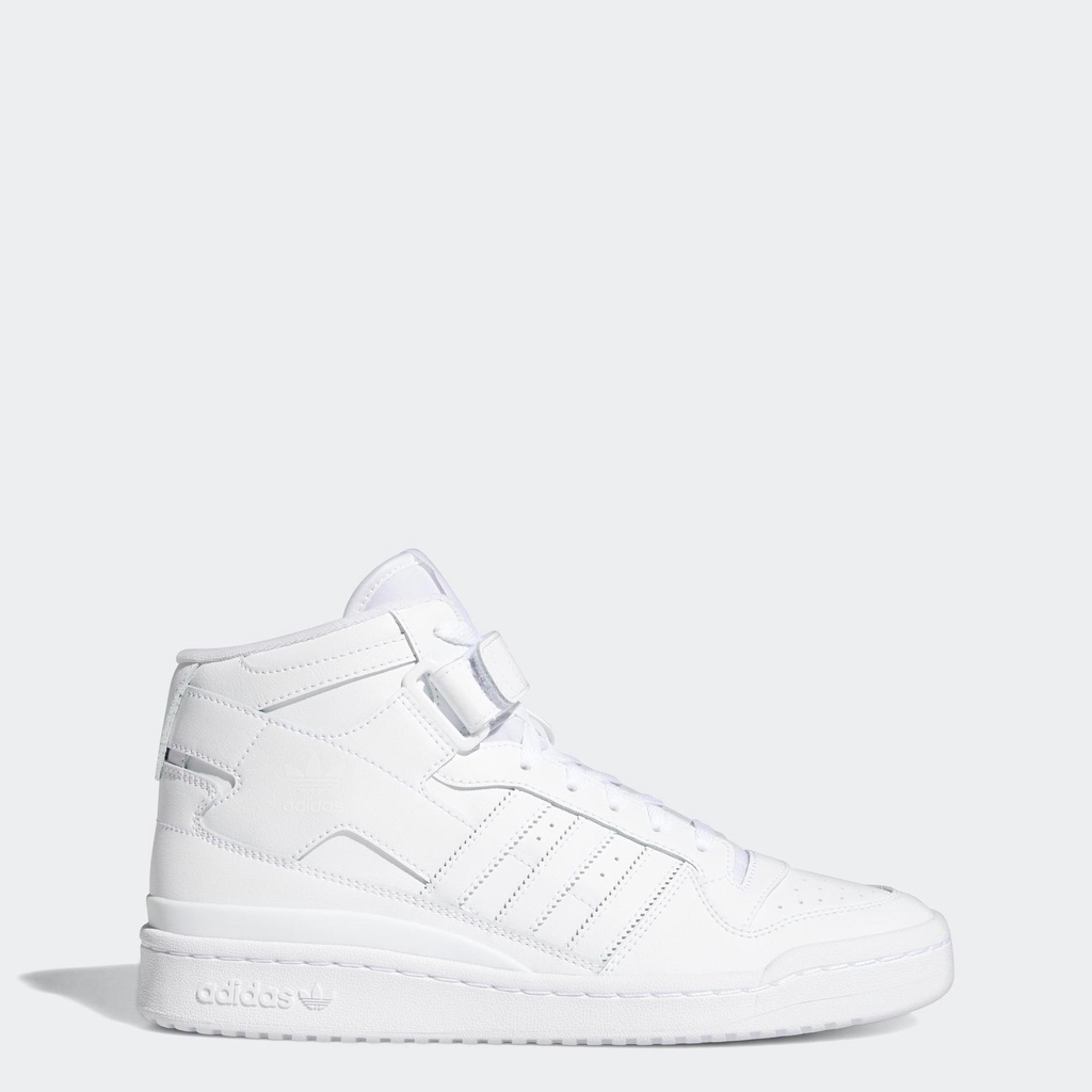 adidas Bóng rổ Giày cổ lửng Forum Nam trắng FY4975