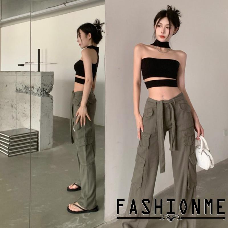 Áo Croptop Sát Nách Hở Lưng Màu Trơn Thời Trang Mùa Hè Cho Nữ