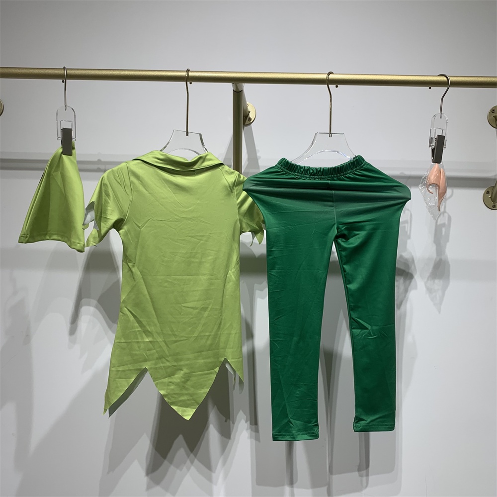 Bộ Đồ Hóa Trang peter pan Lấy Cảm Hứng Từ Trang Phục Tiệc halloween Màu Xanh Lá Cây Cho Bé Trai