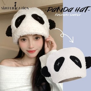 Mũ len hình gấu trúc dễ thương thời trang thu đông 1 cái