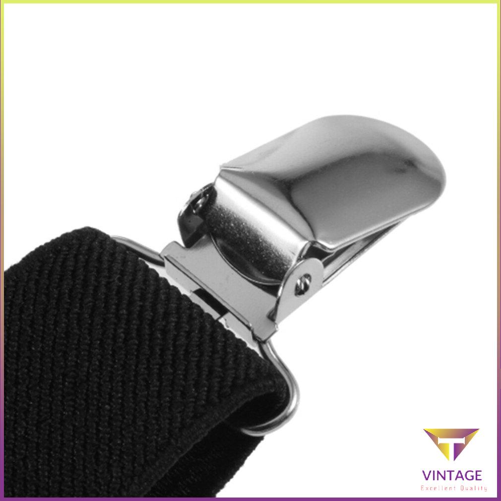 Adjustable Brace Clip-on Unisex Pants Elastic Child Y-back Suspender-Y Black
