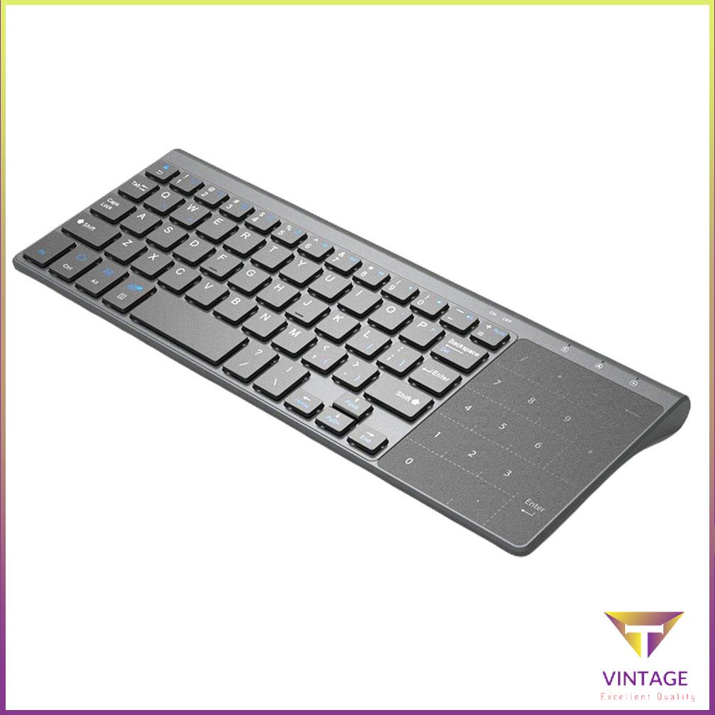 Thin 2.4Ghz Usb Wireless Mini Keyboard With Number Touchpad Numeric Keypad [A/2]
