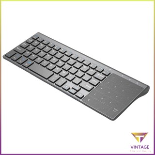 Thin 2.4Ghz Usb Wireless Mini Keyboard With Number Touchpad Numeric Keypad