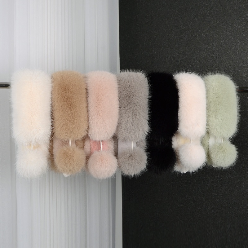 Khăn Choàng Cổ Bằng Lông Cáo Nhân Tạo Dày Hai Mặt Thời Trang Mùa Đông Cho Nữ