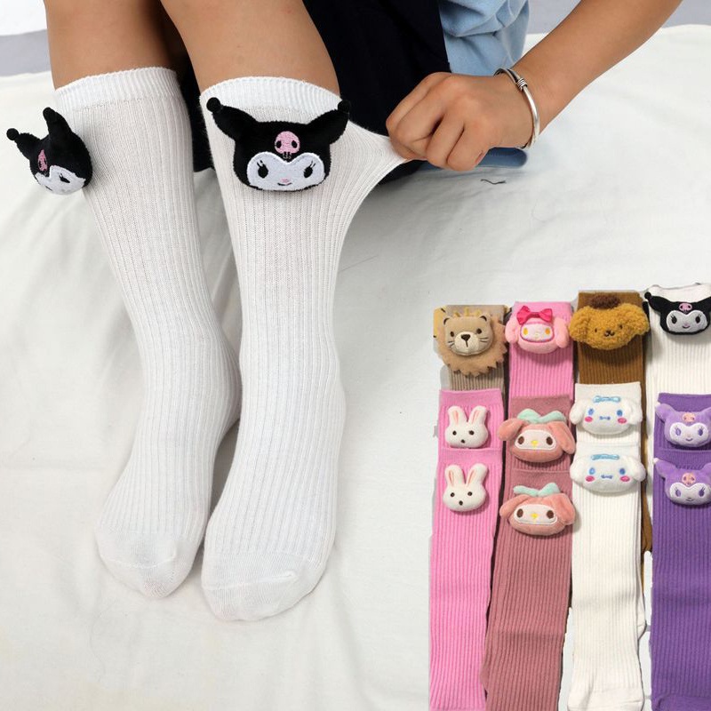 Dễ Thương Vớ Dài Đến Đầu Gối Hình sanrio jk Phong Cách lolita anime melody Cinnamoroll melody Cho Bé Gái