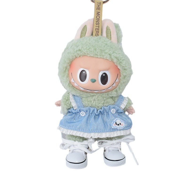 Mới Bộ Áo Liền Quần Vải cotton 15cm Cho Búp Bê