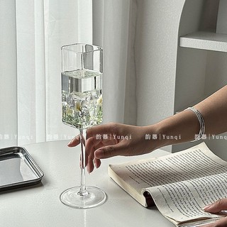 Ly Thủy Tinh Uống cocktail Hình Vuông Kính