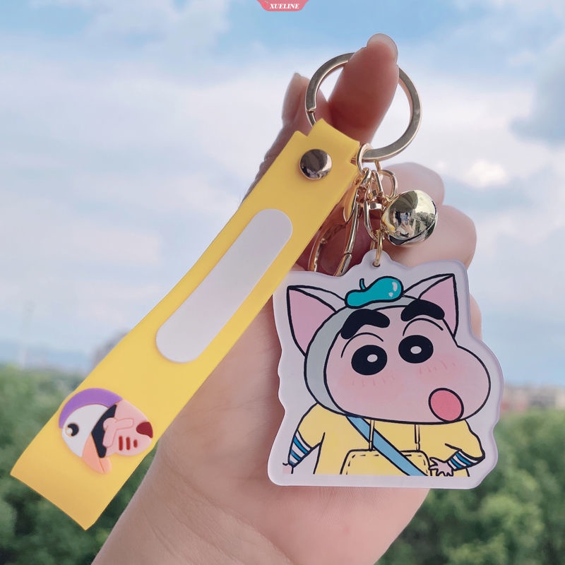 Móc Khóa Hình Cậu Bé Bút Chì shin-chan Bằng acrylic Dễ Thương Cho Cặp Đôi