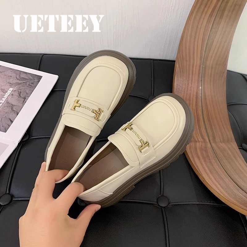 UETEEY  giày búp bê Mary Jane Lolita Đế da mềm đế êm thời trang Nhẹ nhàng Thời thượng Đàn hồi Độc đáo Độ bền cao FLF23B0SA2 47Z231122