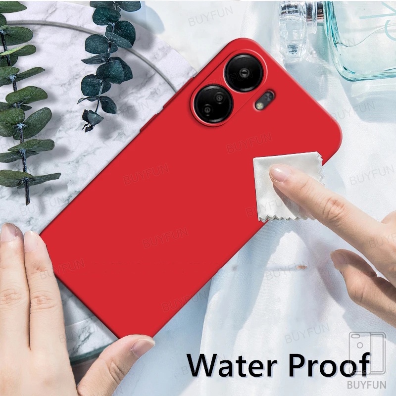 For Xiaomi Redmi 13C 6.74" 23100RN82L Poco C65 c13 65c 4G Case Phone Cover Shockproof Liquid Silicone TPU Back Cover