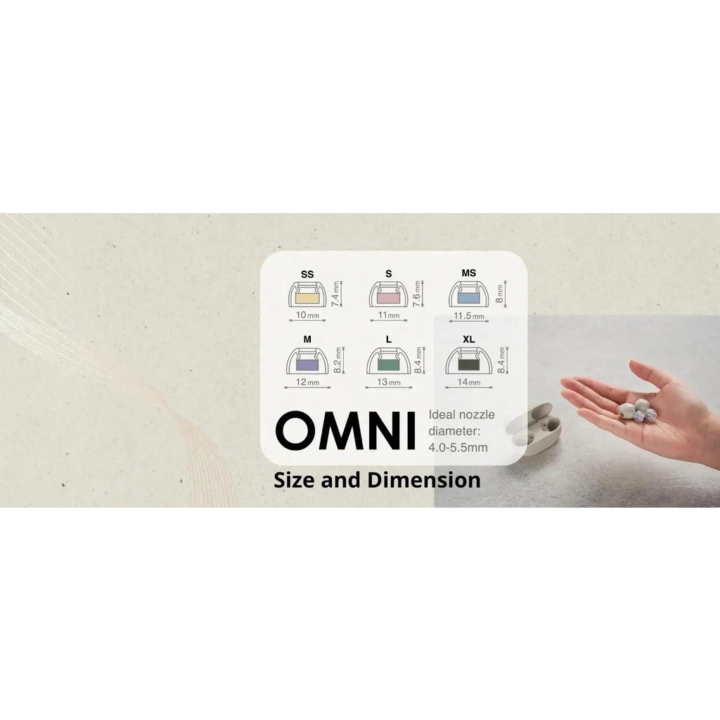 SONY SPINFIT Spinner Tai Nghe Nhét Tai Không Dây Bằng silicone  (3.7Mm