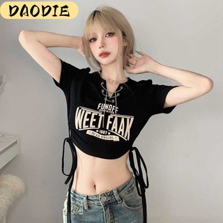 DAODIE áo croptop áo croptop nữ Thiết kế ít người cao eo slim hottie ngắn áo khoác 2023 NEW MAY2907