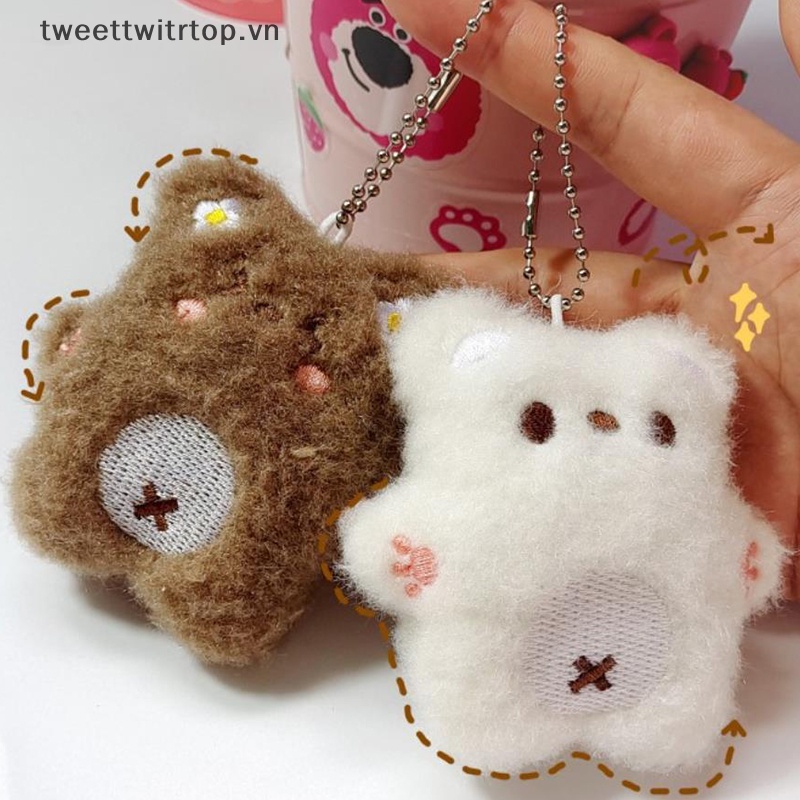 Móc Khóa Gấu Bông Mềm Mại Dễ Thương Cho Nữ