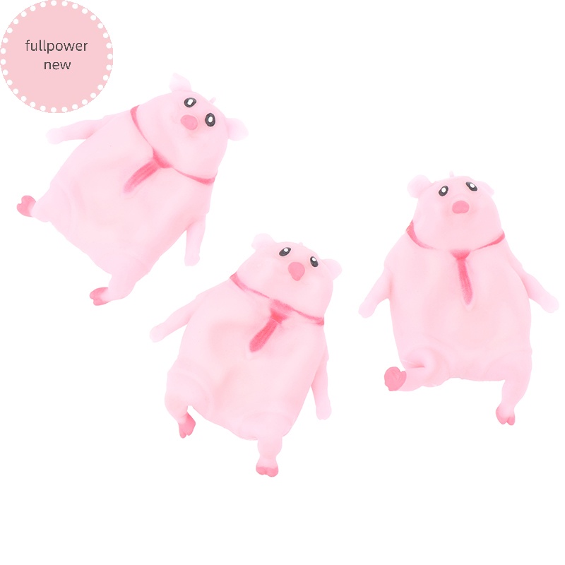 Fullpowernew Đồ Chơi Nắn Bóp Đàn Hồi Giảm stress Hình Chú Heo Hồng