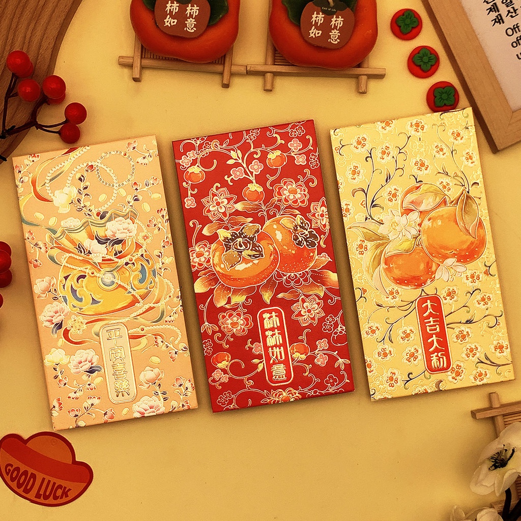 🔥New year Bao Lì Xì Năm Mới 2024 Họa Tiết Rồng Phong Cách Trung Hoa
