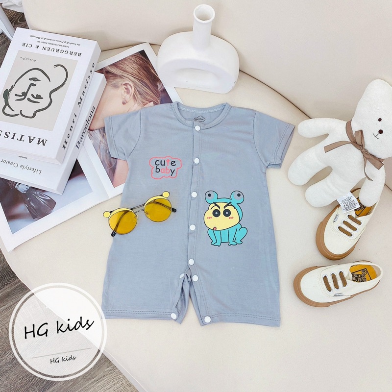 Body đùi/cộc tay cài thẳng HG Kids chất thun lạnh loại 1 siêu mềm mát cho bé trai bé gái