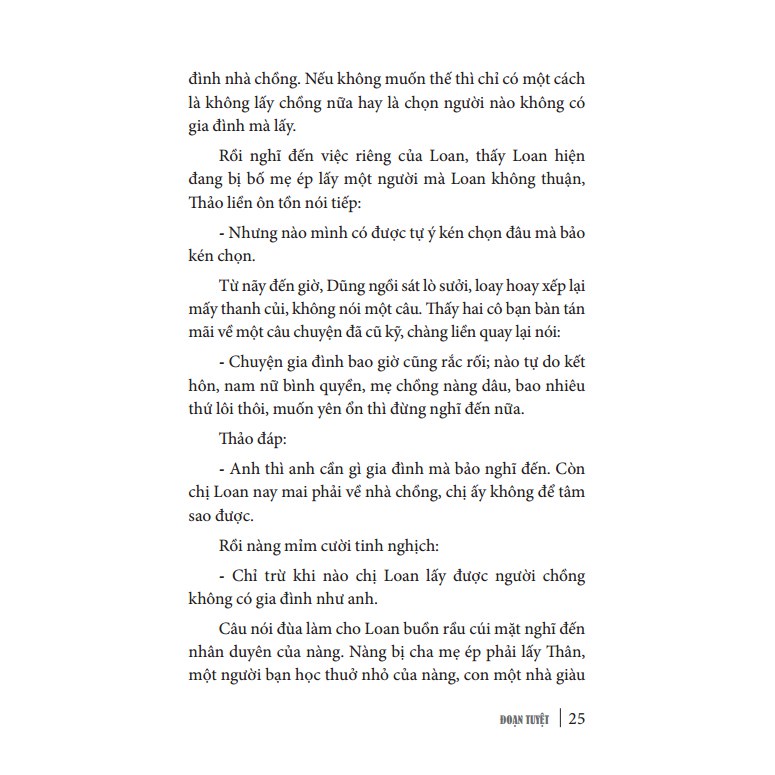 Sách - Đoạn tuyệt  - tái bản