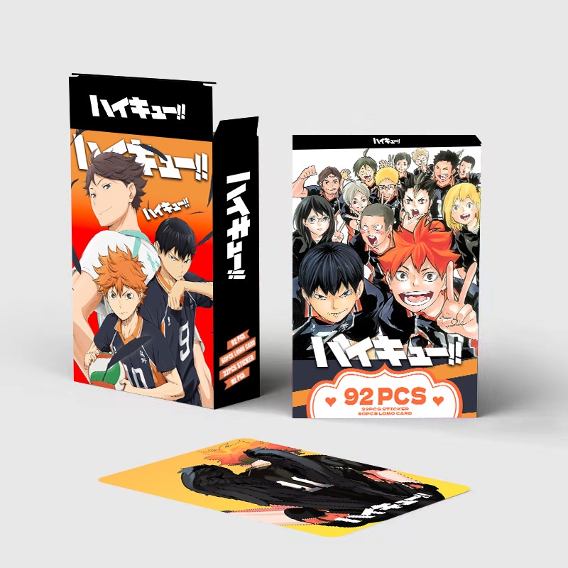 Haikyuu!! Lomo Card Photocard Postcard Stickers thẻ 60 chiếc + nhãn dán 32 chiếc
