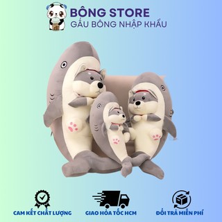 Gấu bông Cá mập Husky dễ thương cực cute - Gấu bông độc lạ - Cá mập mình cún - Thú nhồi bông nhập khẩu - Gấu bông giá rẻ