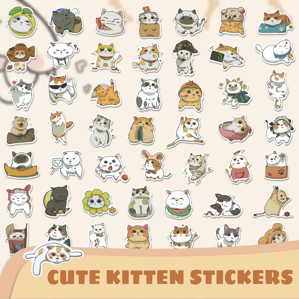 Bộ 300 / 200 / 100 / 50 Miếng Dán Chống Thấm Nước Họa Tiết graffiti Dễ Thương Trang Trí Nón Bảo Hiểm