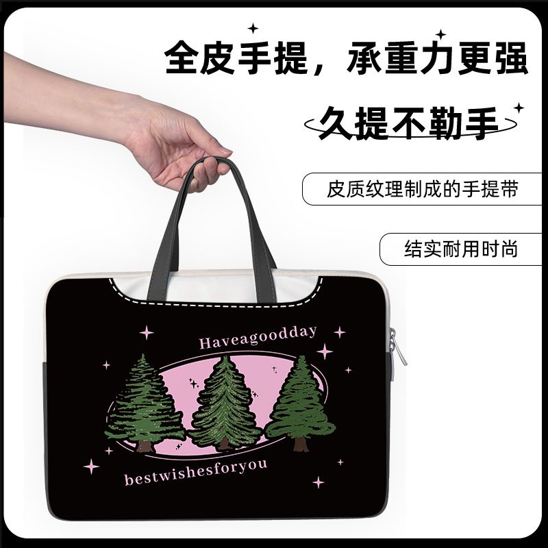 Túi Da pu Đựng laptop Chống Sốc Chống Thấm Nước Họa Tiết Hoạt Hình Cho Nam Và Nữ 13.3 14.1 15 15.6 16.1 17.3inch