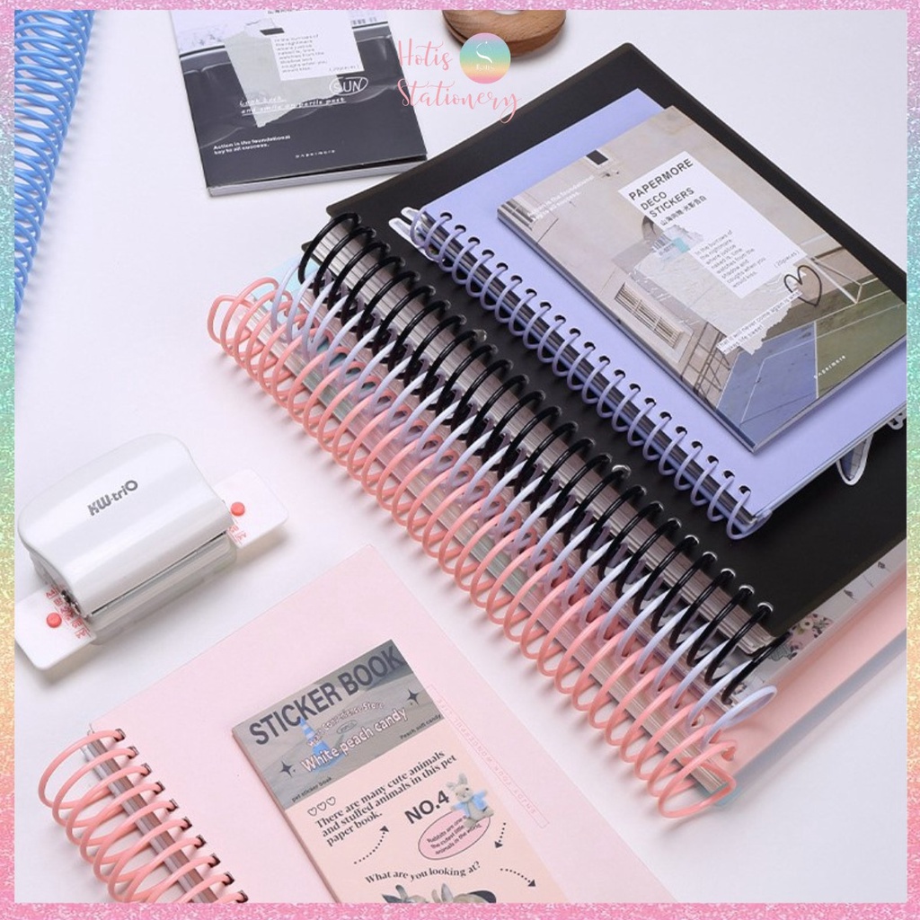 Combo 2 thanh còng lò xo KW-TriO 16mm, 35mm làm sổ còng A5, B5, A4