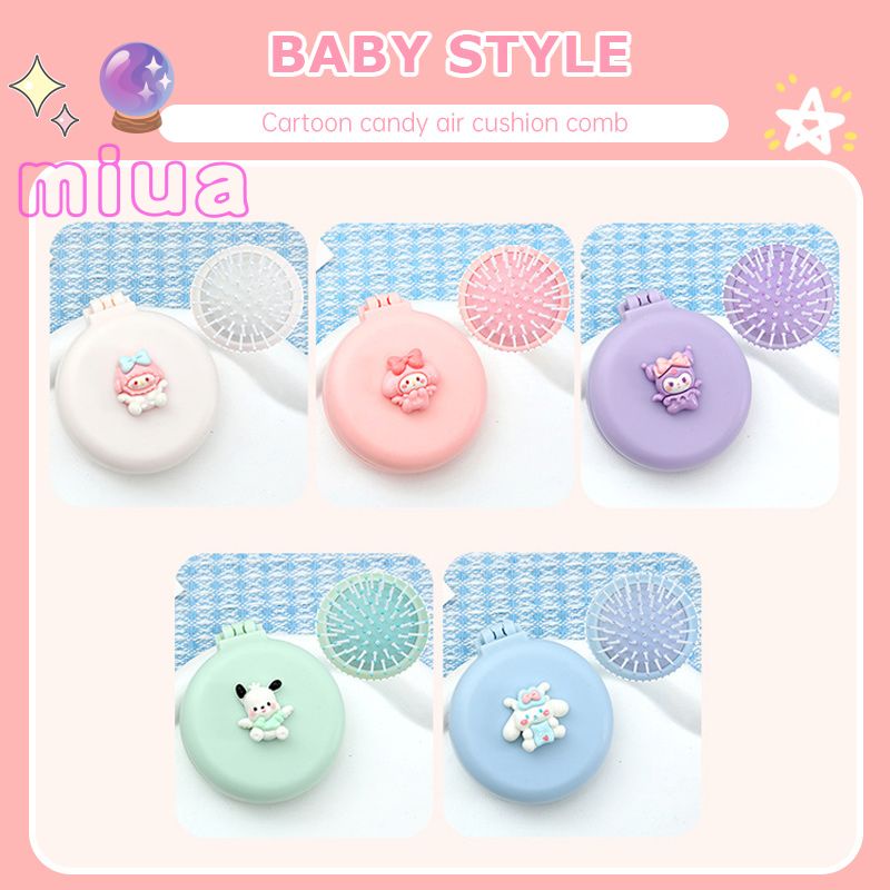 Miua🔮SANRIO Lược Gấp Kèm Gương