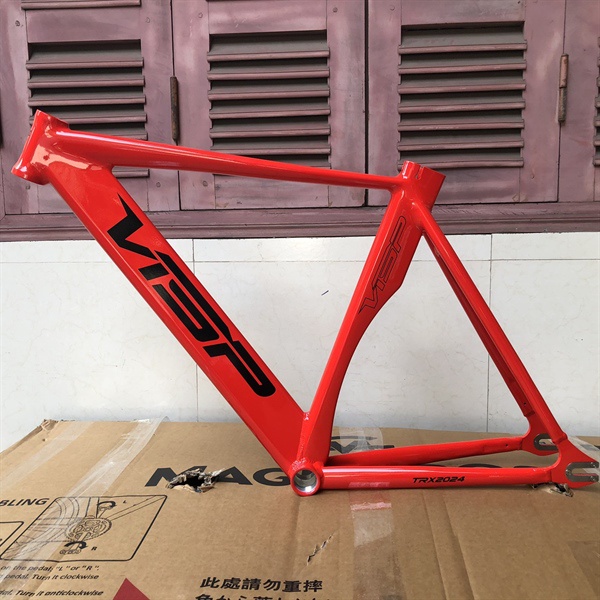 Khung fixed gear VISP TRX2024 Càng carbon ( không kèm chén cổ)