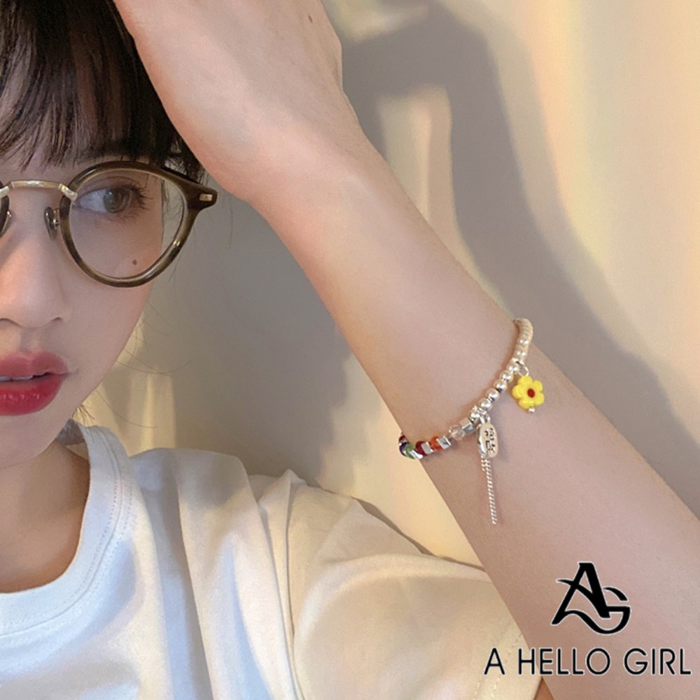 A hello girl Vòng Tay Chuỗi Hạt Pha Lê Nhiều Màu Sắc Quyến Rũ Dành Cho Nữ