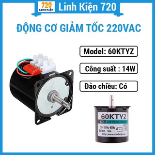 Động cơ giảm tốc 220vac 60ktyz trục 7mm nhiều tốc độ tùy chọn