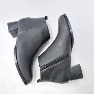 Boot ESSTRADA da, mũi tròn, gót trụ 5cm