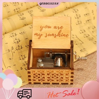 Hộp Nhạc Đồng Hồ Cổ Điển you are my sunshine Shine