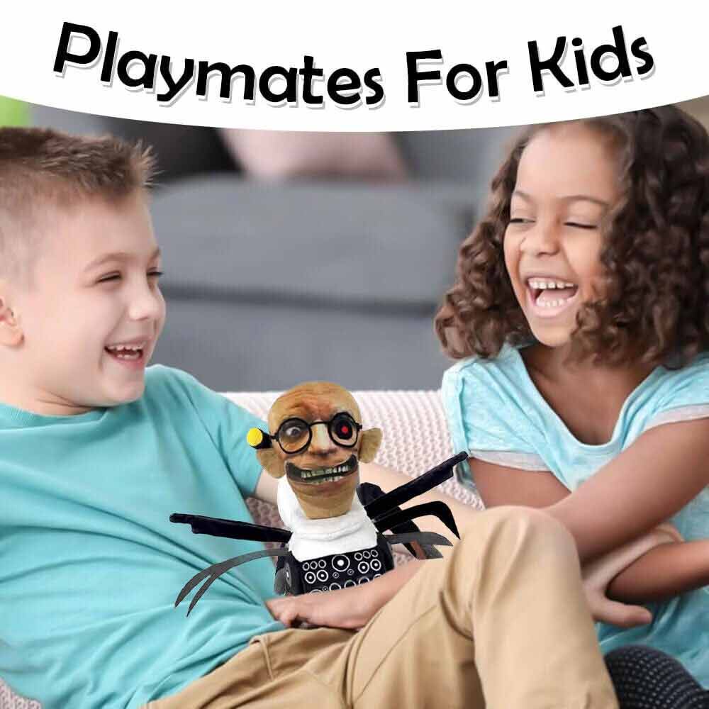 Skibidi Toilet Plush Toys ,Scientist Soft Plushie Stuffed Figure Doll Gift Xmas