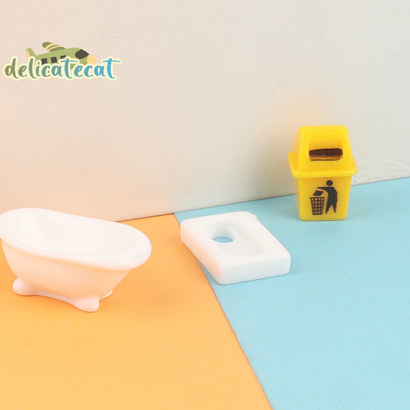 Set 3 Thùng Rác Mini Trang Trí Nhà Búp Bê