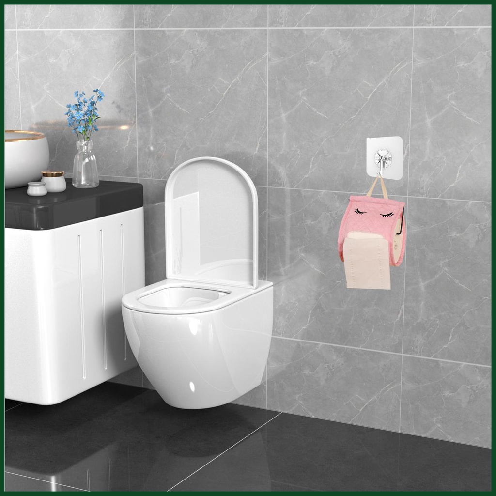 Hộp Đựng Cuộn Giấy Vệ Sinh Bằng cotton Hình Lông Mi Dễ Thương