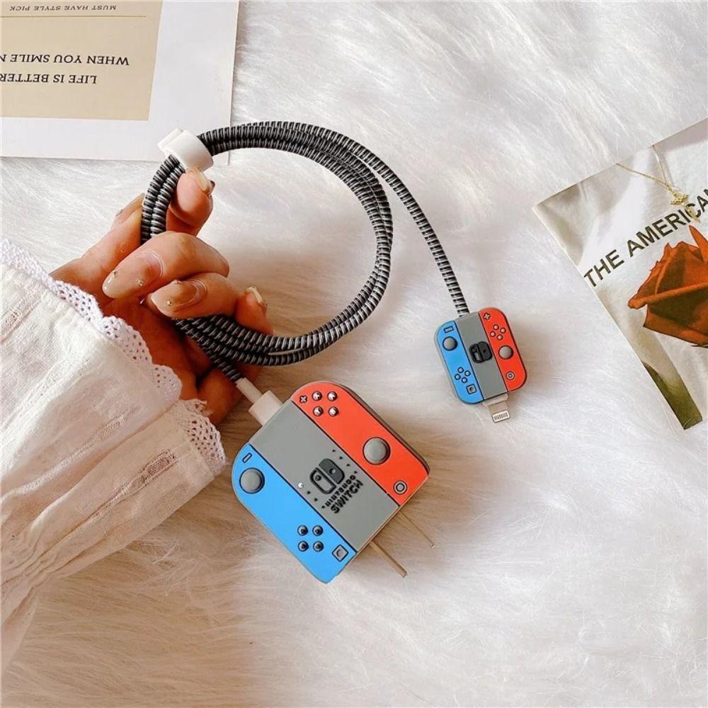 Vỏ Silicon Bảo Vệ Hộp Sạc Nhanh 18w / 20w 18w-20w Hình Máy Chơi game Cầm Tay Dễ Thương