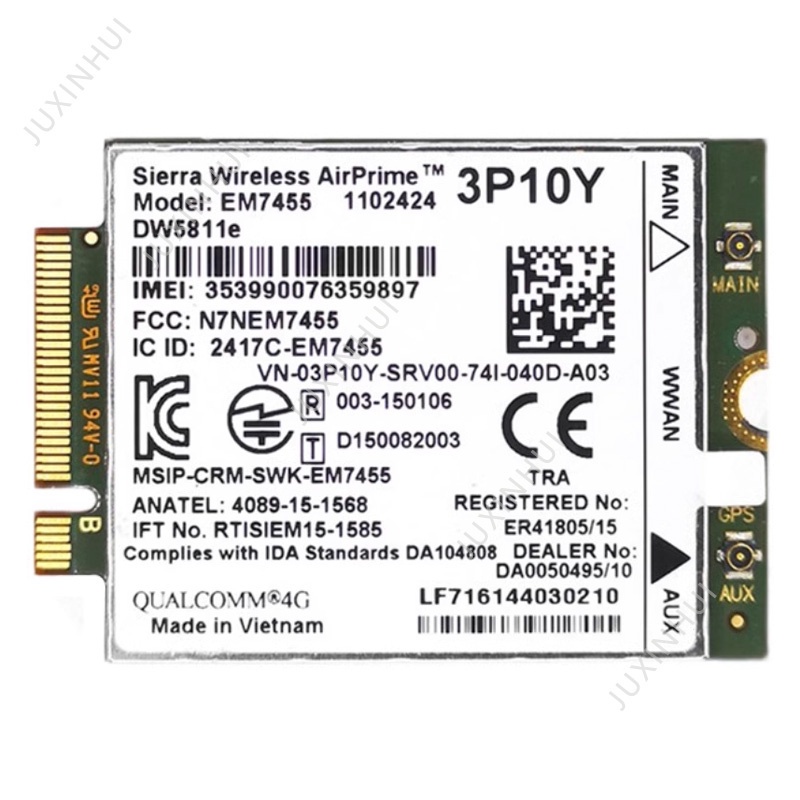 EM7455 DW5811E PN 3P10Y DeII phiên bản Sierra Wireless FDD / TDD LTE CAT6 cho E7270 E7470 E7370 E557
