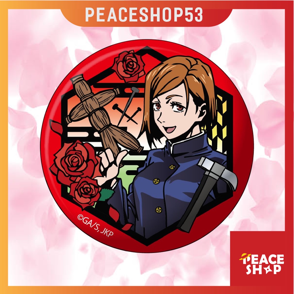 Huy hiệu Anime Jujutsu Kaisen Lấp Lánh Huy Hiệu Anime Chú Thuật Hồi Chiến Phụ Kiện Anime Manga Ver 2 HH04