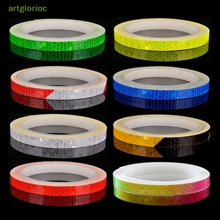 Cuộn băng keo phản quang 1cmx8m / 1cm màu dạ quang dán xe đạp / mũ bảo hiểm vn