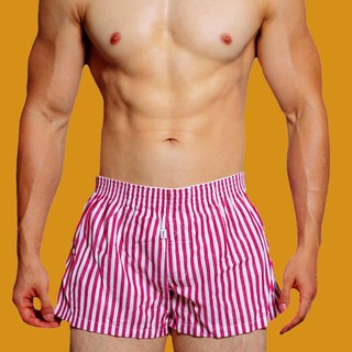 D.m quần lót nam thời trang eo thấp mũi tên quần sọc nhà quần cotton rời quadrangle quần góc phẳng lớn 6001